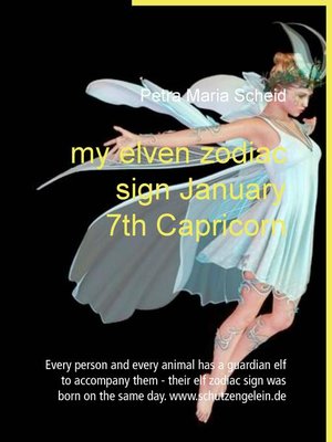 cover image of my elven zodiac sign January 7th Capricorn